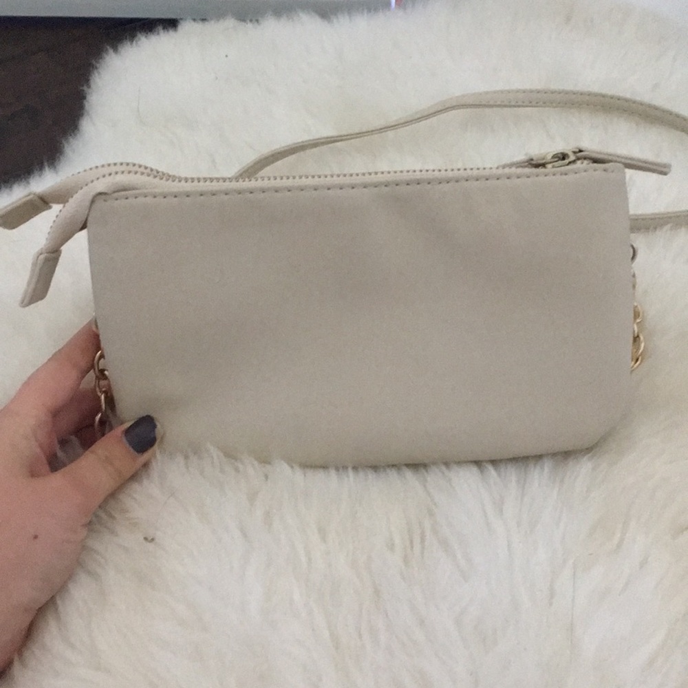 Beige and gold bag